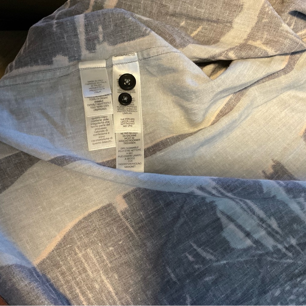 Paul Smith Getaway Shirt in Black and Orange XL - Picture 4 of 4